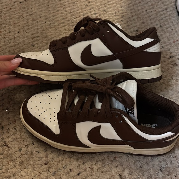 Chocolate Brown and White Nikes - Picture 8 of 8